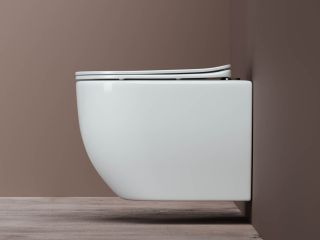 Подвесной унитаз Ceramica Nova Mia CN1805 безободковый белый